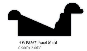 8567 Hardwood Panel Molding, 0.9" x 2.063"