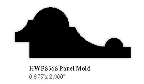 8568 2" Hardwood Panel Mold