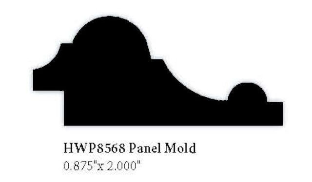 8568 2" Hardwood Panel Mold