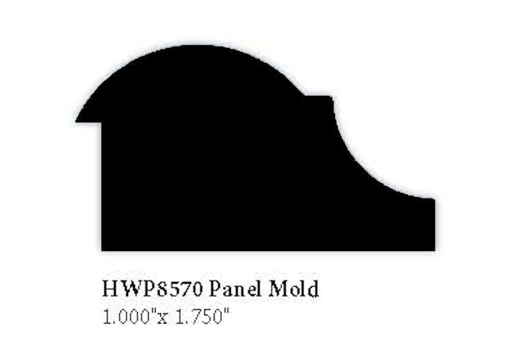 8570 Hardwood Panel Molding, 1" x 1-3/4"