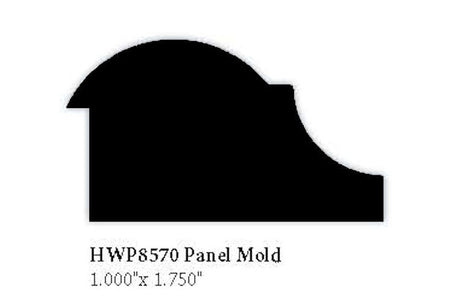 8570 Hardwood Panel Molding, 1" x 1-3/4"
