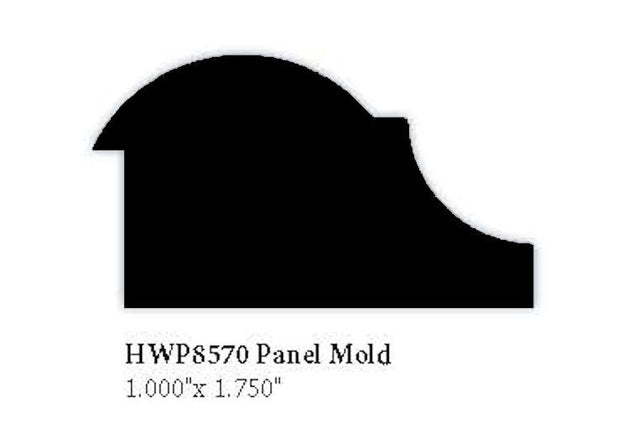 8570 Hardwood Panel Molding, 1" x 1-3/4"