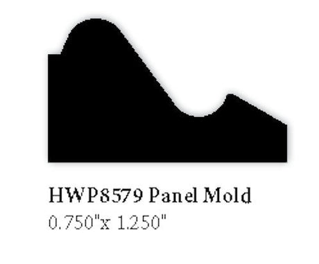 8579 Panel Molding, 3/4" x 1-1/4"