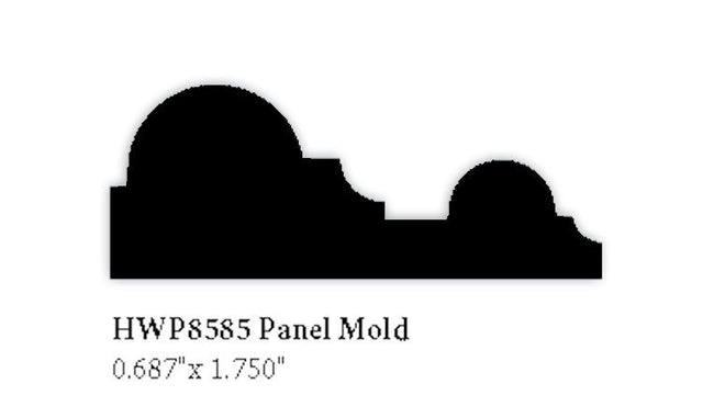 8585 Panel Mold, 5/8" X 1-3/4"