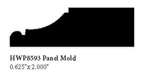 8593 2" Hardwood Panel Mold