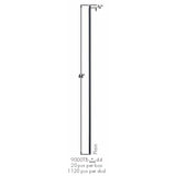 9000TB Plain Square Bar Tubular Steel Dimensional Information