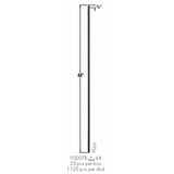 SP-9000TB Satin Black Plain Square Bar Tubular Steel