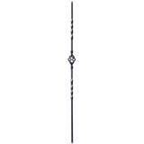 SP-9003TB Satin Black Single Basket Tubular Steel Baluster