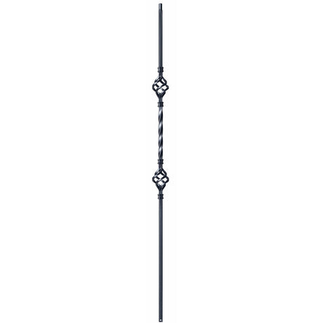 9004TB Double Basket Tubular Steel Baluster