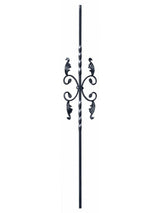 9005TB Two Twist with Leaves Iron Baluster