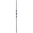 9011RS Double Ribbon Tubular Steel Baluster