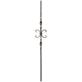 9014RS Double Ribbon and Butterfly Tubular Steel Baluster