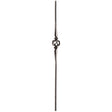 9019HG Gothic Single Basket Hammered Baluster