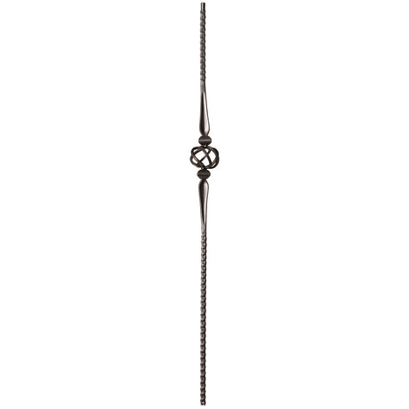 9019HG Gothic Single Basket Hammered Baluster