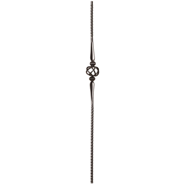 9019HG Gothic Single Basket Hammered Baluster