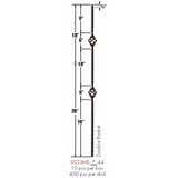 9028HE Double Basket Edge Hammered Baluster