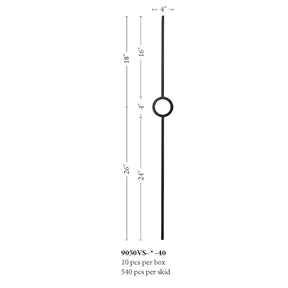 9050VS Single Ring Contemporary Baluster