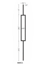 SP-9089CS Rectangle Contemporary Baluster Dimensional Information