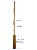 908 41" Bordeaux Classic Pin Top Baluster