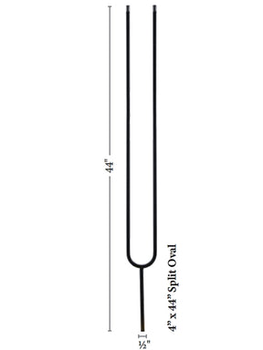 9092CS Split Oval Contemporary Balusters
