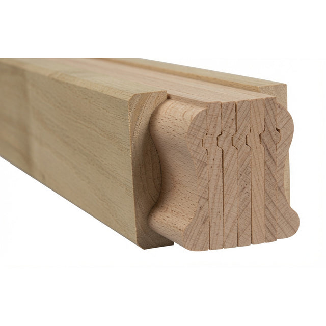 9100B 2-1/4" x 2-3/8" Bending Handrail, Beech