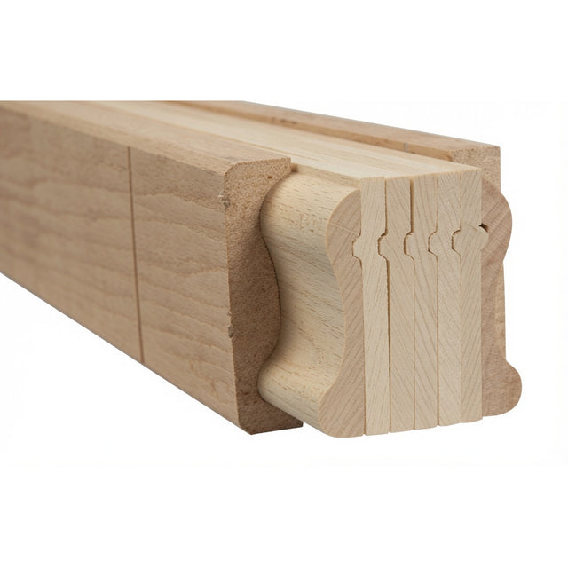 9100B 2-1/4" x 2-3/8" Bending Handrail, Birch