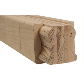 9100B 2-1/4" x 2-3/8" Bending Handrail, Hickory