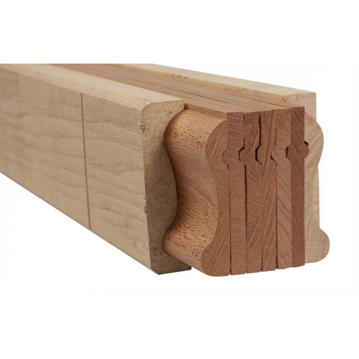9100B 2-1/4" x 2-3/8" Bending Handrail, Mahogany