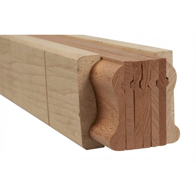 9100B 2-1/4" x 2-3/8" Bending Handrail, Mahogany