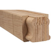9100B 2-1/4" x 2-3/8" Bending Handrail, Red Oak