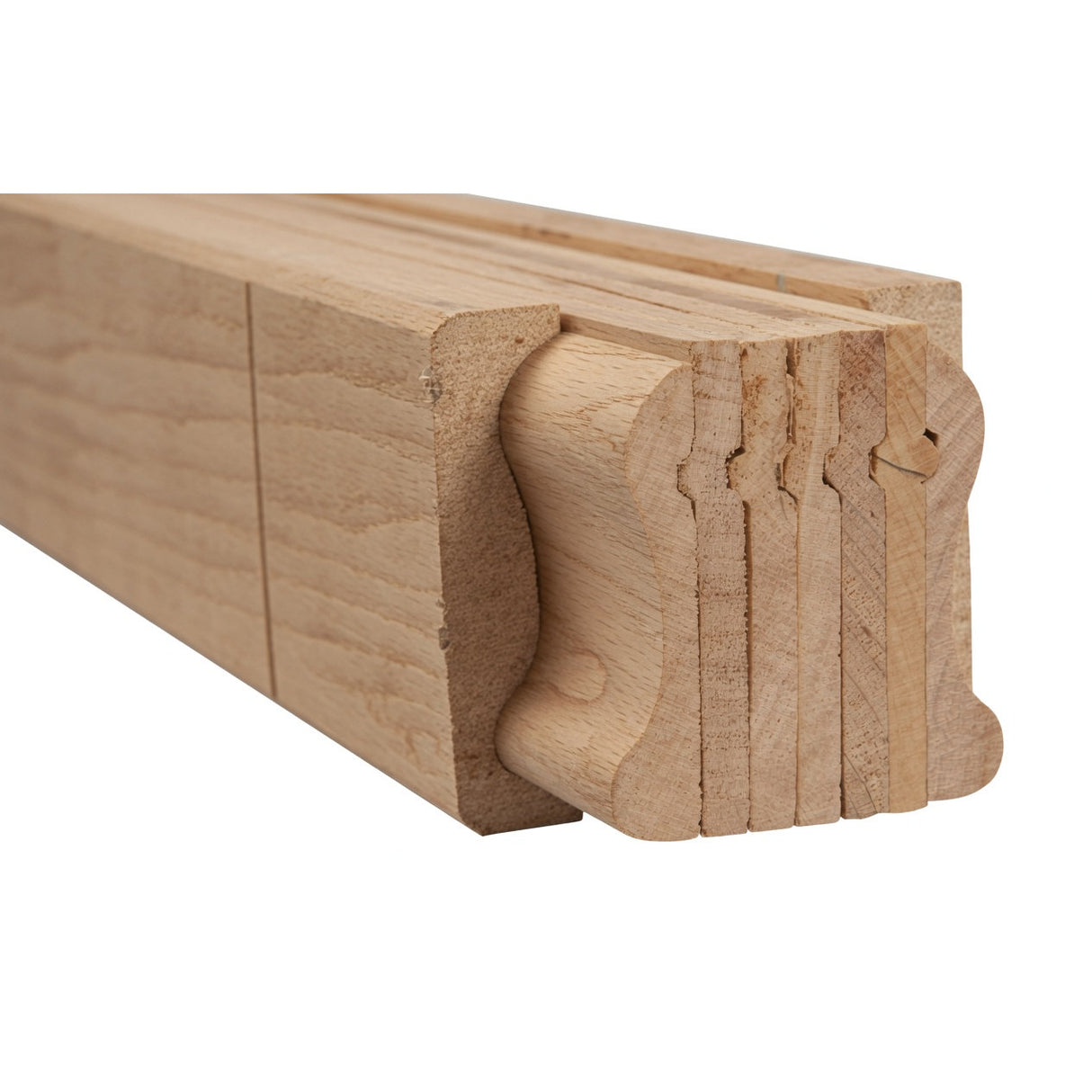 9100B 2-1/4" x 2-3/8" Bending Handrail, Red Oak