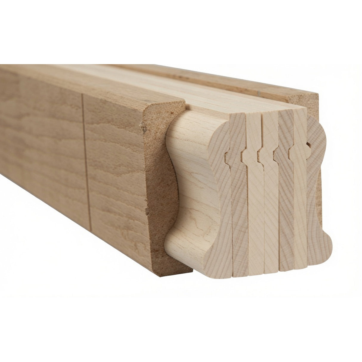 9100B 2-1/4" x 2-3/8" Bending Handrail, Soft Maple
