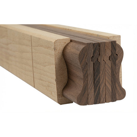 9100B 2-1/4" x 2-3/8" Bending Handrail, Walnut