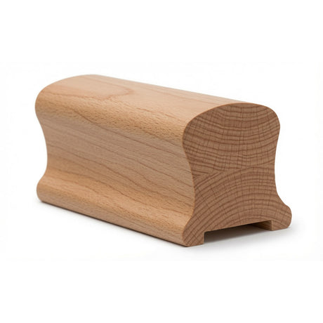9100P 2-1/4" Wide X 2-3/8" High Plowed Handrail, Plowed 1-1/4" OR 1-3/4", Alder