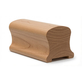 9100P 2-1/4" Wide X 2-3/8" High Plowed Handrail, Plowed 1-1/4" OR 1-3/4", American Cherry