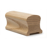 9100P 2-1/4" Wide X 2-3/8" High Plowed Handrail, Plowed 1-1/4" OR 1-3/4", Ash