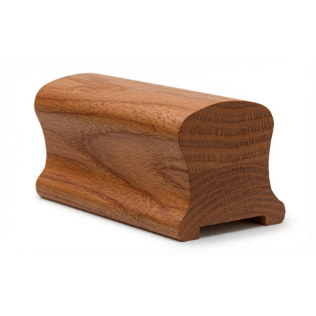 9100P 2-1/4" Wide X 2-3/8" High Handrail, Plowed 1-1/4" or 1-3/4", Brazilian Cherry