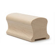 9100P 2-1/4" Wide X 2-3/8" High Handrail, Plowed 1-1/4" or 1-3/4", Hard Mapale