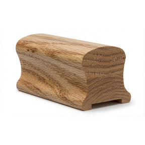 9100P 2-1/4" Wide X 2-3/8" High Handrail, Plowed 1-1/4" or 1-3/4", Hickory
