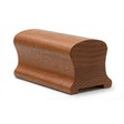 9100P 2-1/4" Wide X 2-3/8" High Handrail, Plowed 1-1/4" or 1-3/4", Mahogany