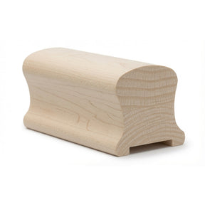 9100P 2-1/4" Wide X 2-3/8" High Plowed Handrail, Plowed 1-1/4" OR 1-3/4", Soft Maple