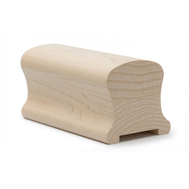 9100P 2-1/4" Wide X 2-3/8" High Plowed Handrail, Plowed 1-1/4" OR 1-3/4", Soft Maple
