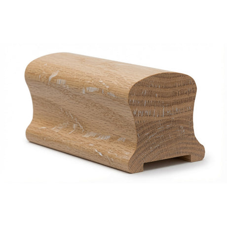 9100P 2-1/4" Wide X 2-3/8" High Handrail, Plowed 1-1/4" or 1-3/4", White Oak