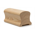 9100P 2-1/4" Wide X 2-3/8" High Handrail, Plowed 1-1/4" or 1-3/4", Yellow Pine