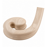 9130 Left Hand Volute for he 9100 Handrail, Ash