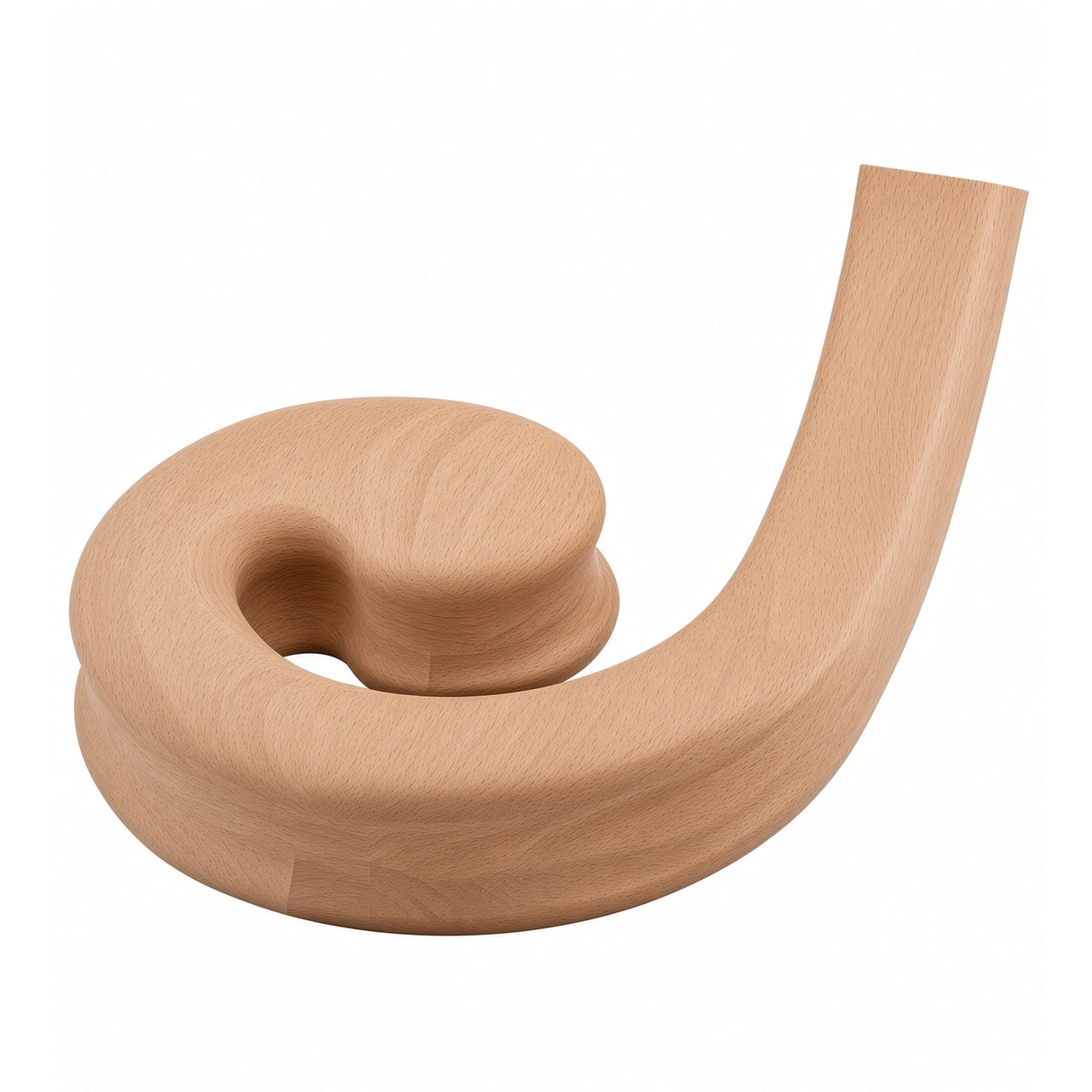 9130 Left Hand Volute for he 9100 Handrail, Beech