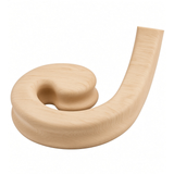 9130 Left Hand Volute for he 9100 Handrail, Birch