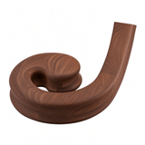 9130 Left Hand Volute for he 9100 Handrail, Mahogany