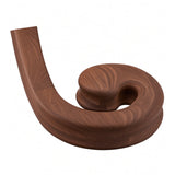 9135 Right Hand Volute for the 9100 Handrail, Mahogany