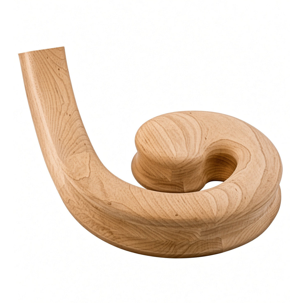 9135 Right Hand Volute for the 9100 Handrail, Red Oak